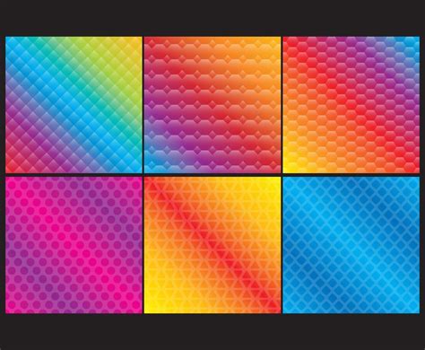Colorful Gradient Patterns Vector Art And Graphics