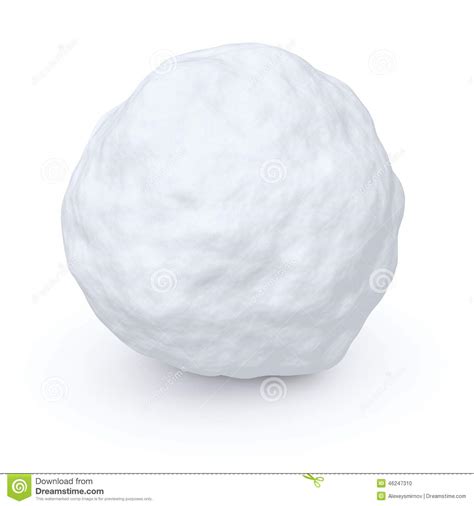 One Snowball Stock Illustration Image 46247310
