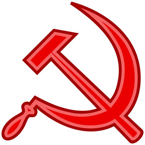 With the development of industry, the hammer became a symbol of the proletariat. Traditional hammer and sickle logo | Hammer and sickle ...