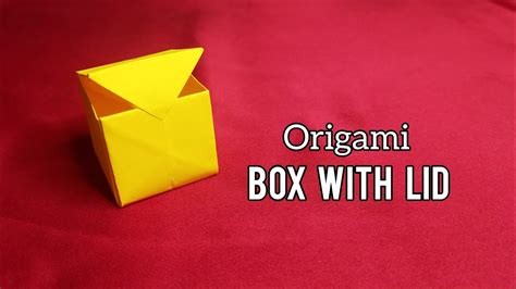 Origami Box With Lid How To Fold Origami Box With Lid Diy Easy
