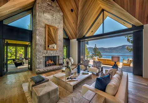 Luxury Lakefront Mountain Home Boasts Panoramic Views Of Lake Tahoe