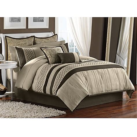 Shop allmodern for modern and contemporary striped bedding sets to match your style and it's tempting to shy away from applying strong designs, but these chic bedding sets will help in. Tuscany 12-Piece Comforter Set - Bed Bath & Beyond