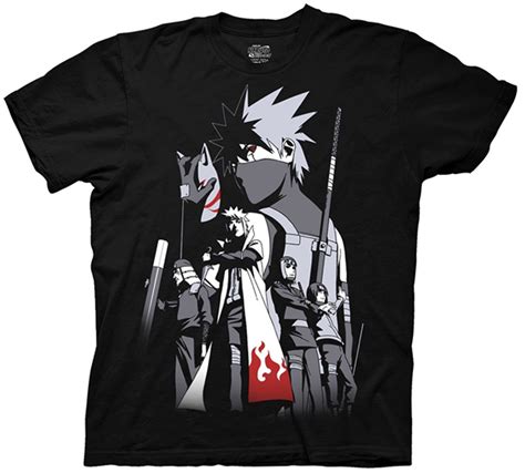 Naruto Shippuden Shirt Kakashi Symbol Black T Shirt Naruto Shirts