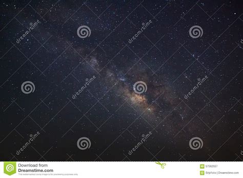 The Panorama Milky Way Galaxy, Long Exposure Photograph Stock Image - Image of milky, photograph 