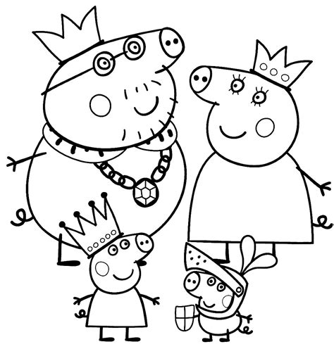 Peppa Pig Peppa Pig E La Sua Famiglia Vestiti Da Re E Regina