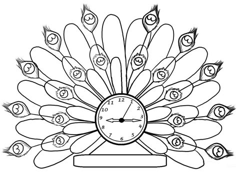 Steampunk Wall Clock Coloring Page Free Coloring Pages Online