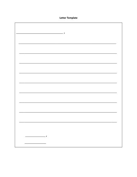 Printable Letter Writing Template For Kids Leiilafitria