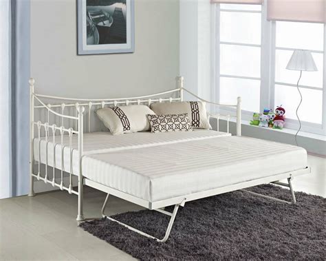 This also makes it less daybeds and twin mattresses are one in the same, both being 39 inches wide and 75 inches long. GLOSSY VANILLA DAY BED VERSAILLES CREAM WITH WITHOUT ...