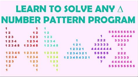 How To Solve Any Number Pattern Program In Java Youtube