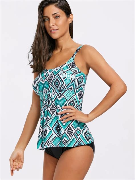 New Swimsuit Women Tankini Plus Size Swimwear Two Piece Swimsuit Push Up Bikini Set Halter