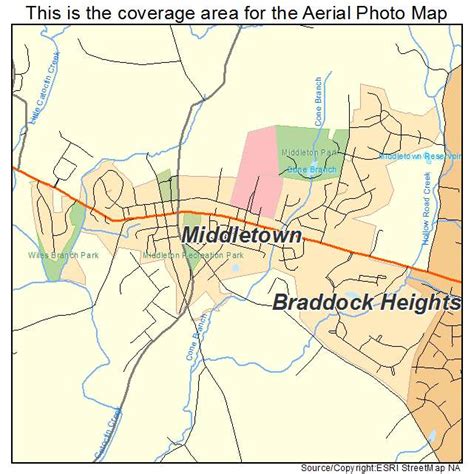 Aerial Photography Map Of Middletown Md Maryland