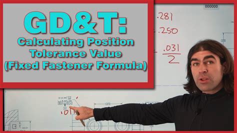 Calculating Position Tolerance Values With Fixed Fastener Formula Youtube