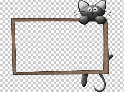 Cat Borders And Frames Illustration Png Clipart Angle Animals