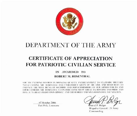 Army Promotion Certificate Template Stcharleschill Template