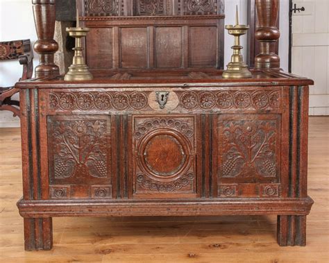 17th century joined oak chest, Marhamchurch antiques | Antiques ...