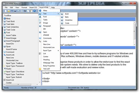 Download Css Html Notepad 1000