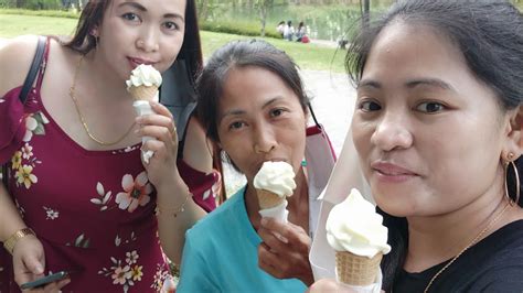 katuwaan lang ang tamang pagkain ng ice cream with my cousin and auntie youtube