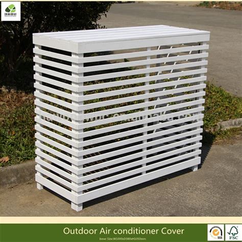 Air conditioner cover outdoor air conditioner screen air conditioner parts air conditioner condenser ac unit cover ac cover balcon condo wood plastic peek a boos. Large Size Wood Plastic Composite Outdoor Air Conditioner ...