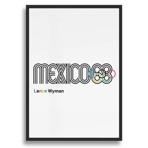 lance wyman mexico 1968 olympic graphic poster the rustic dish ltd®