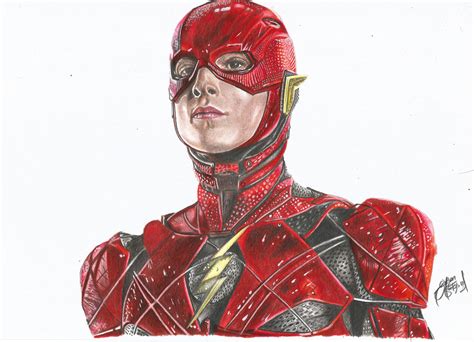 Speed Drawing The Flash Dc Justice League By Eversonsantos95 On