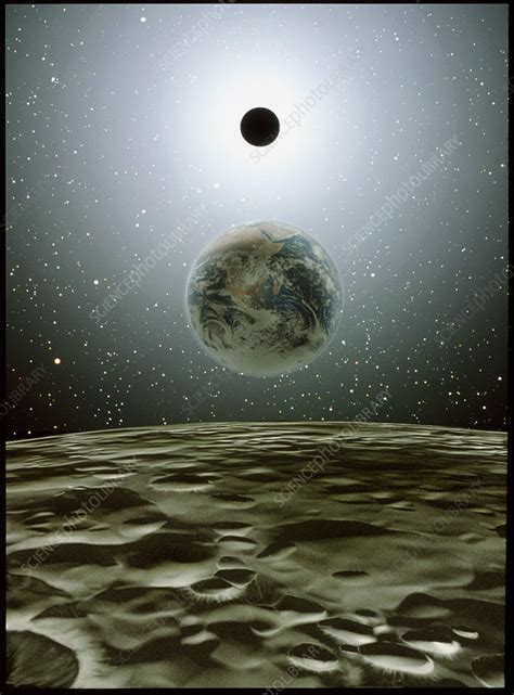 Earths Hypothetical Second Moon Stock Image R3000098 Science