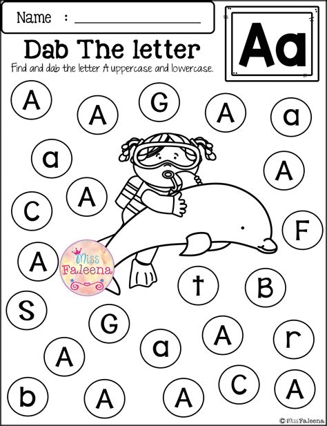 Preschool Letter Recognition Worksheets