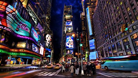 Free Download New York City At Night Wallpaper Hd Desktop Wallpaper