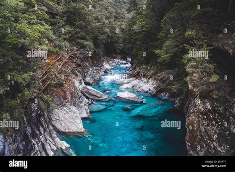 Blue Pools Mount Aspiring National Park Southern Alps Unesco World