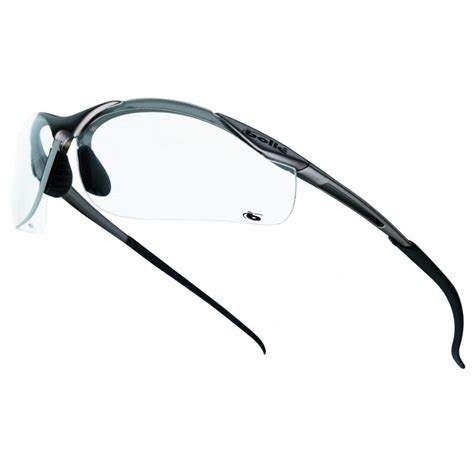 bolle contour lightweight safety glasses with clear anti scratch and anti fog lens protexmart