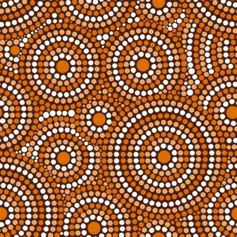 Australian Tribes Dot Pattern Vector Seamless Aboriginal Art Print