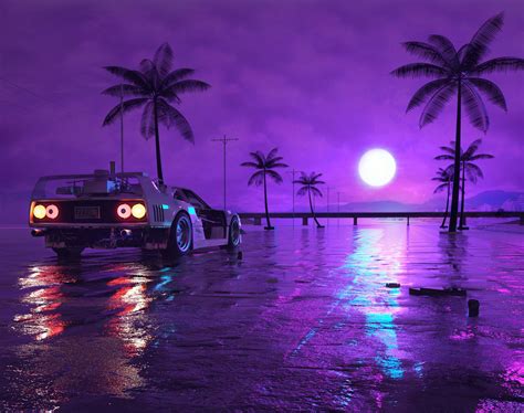 Retrowave Car Hd Cars 4k Wallpapers Images Backgrounds Photos And Images