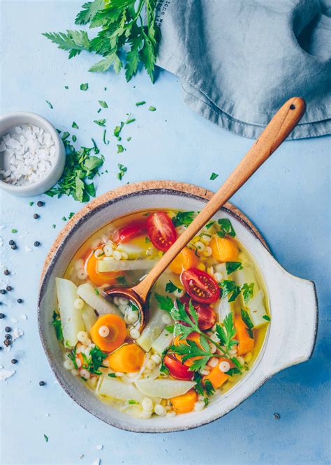 Garden Vegetable Soup Fresh Light Seasonal Klara S Life Recipe