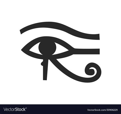 Egyptian Horus Eye Symbol Design Royalty Free Vector Image