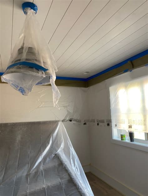 How To Install A Stunning Shiplap Ceiling Start At Home Decor