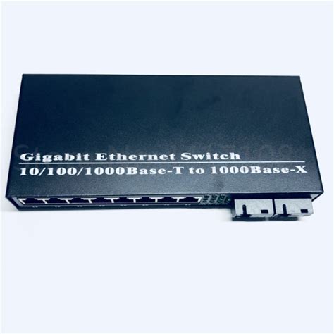 8utpand2sc 101001000m Gigabit Ethernet Switch Ethernet Fiber Optical Media Converter Single Mode