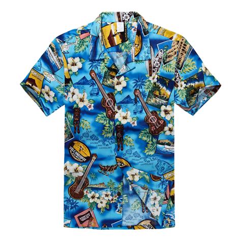 Hawaii Hangover Hawaiian Shirt Aloha Shirt In Blue Paradise Walmart