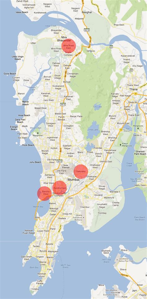 It is crow flies distance so the above travel information may be differ from motor. Reading the City: Mumbai Murder Map