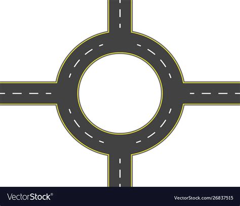 Roundabout Road Clip Art