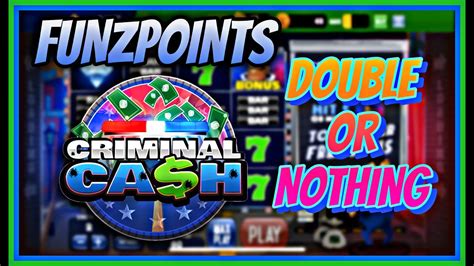 Funzpoints Double Or Nothing Criminal Cash Online Slots Win Real Money Youtube