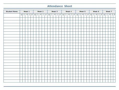 Attendance Sheet In Excel Classroom Attendance Attendance Chart