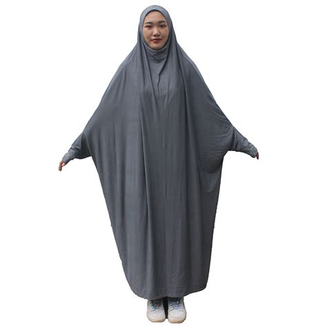 One Piece Prayer Outfit Islam Muslim Women Prayer Abaya Jilbab Hijab