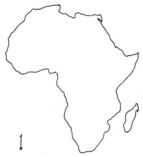 Map Of Africa Blank Printable
