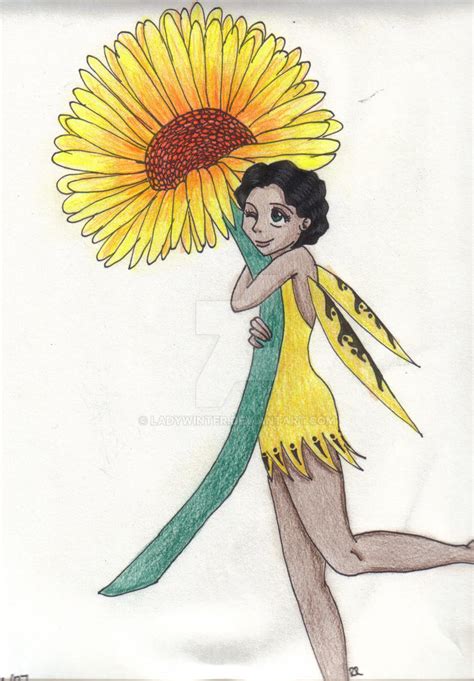 Sunflower Fairy By Ladywinter On Deviantart