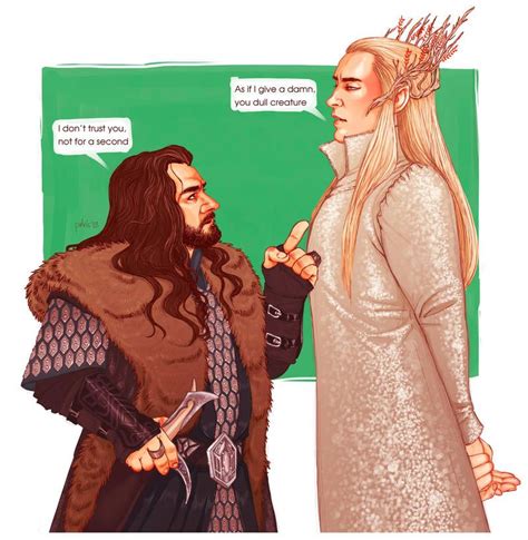Thorin And Thranduil By Pulvis On Deviantart The Hobbit Thranduil Lotr