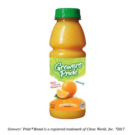 Floridas Natural Growers Pride Orange Juice 14 Fluid Ounce 12 Per