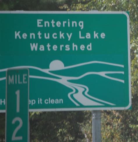 Kentucky Lake Watershed Can The Location Of This Sign Be Determined By