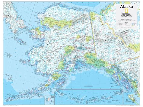 2014 Alaska National Geographic Atlas Of The World 10th Edition Map