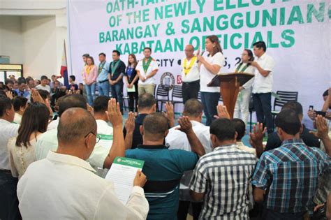 Newly Elected Davao City Barangay Officials Oath Taking Led By Mayor