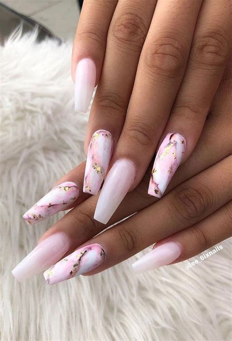 40 Stunning Marble Nails That Youll Want To Try This Year Marble