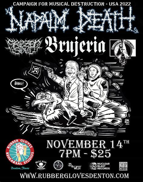 Sold Out Napalm Death With Brujeria Frozen Soul Millions Of Dead